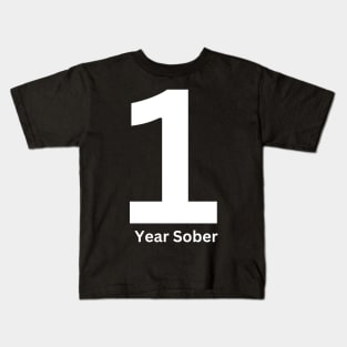 1 Year Sober Kids T-Shirt